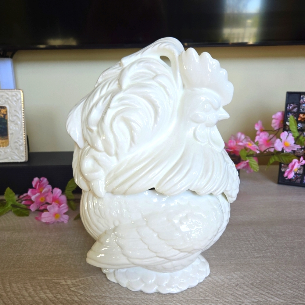 Vintage Hand Crafted, Country, Rooster Cookie Jar